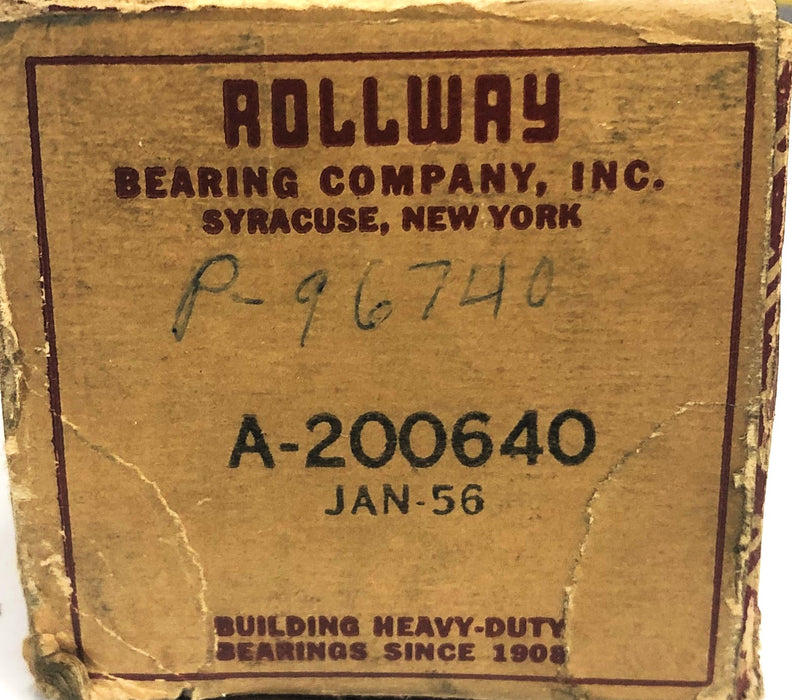 Rollway Needle Bearing Roller Cage Assembly A-200640 NOS