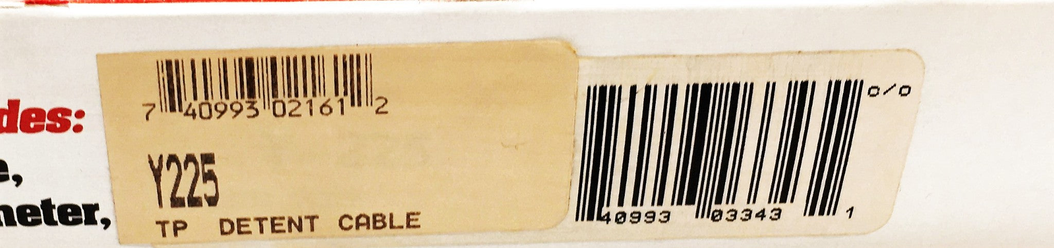 ATP Professional Auto Parts Detent Cable Y-225 NOS