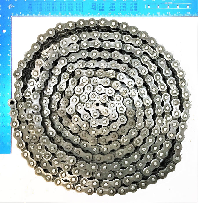 UNBRANDED 21' Double-Strand Roller Chain 80-2 NOS