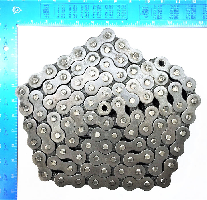 UNBRANDED 8' Double-Strand #80 Roller Chain 548 NOS