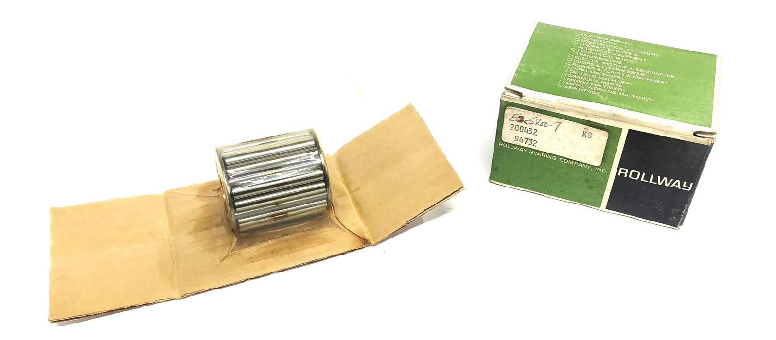 Rollway 200432 Needle Bearing Roller Cage Assembly 94732 NOS