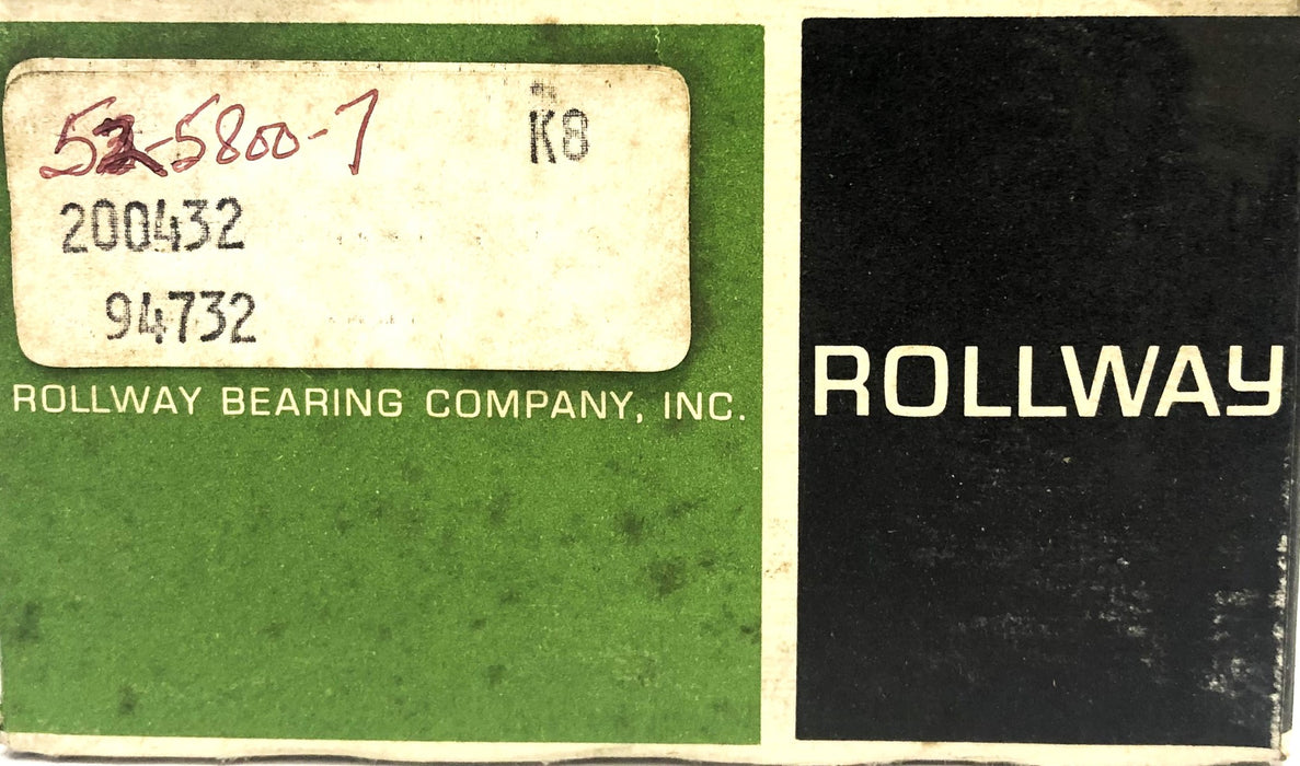 Rollway 200432 Needle Bearing Roller Cage Assembly 94732 NOS
