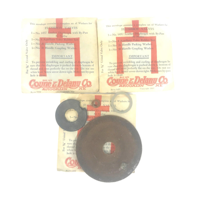 Coyne & Delany Flushboy Valve Repair Kit 3/4" Urinal Valve [Lot of 3] NOS