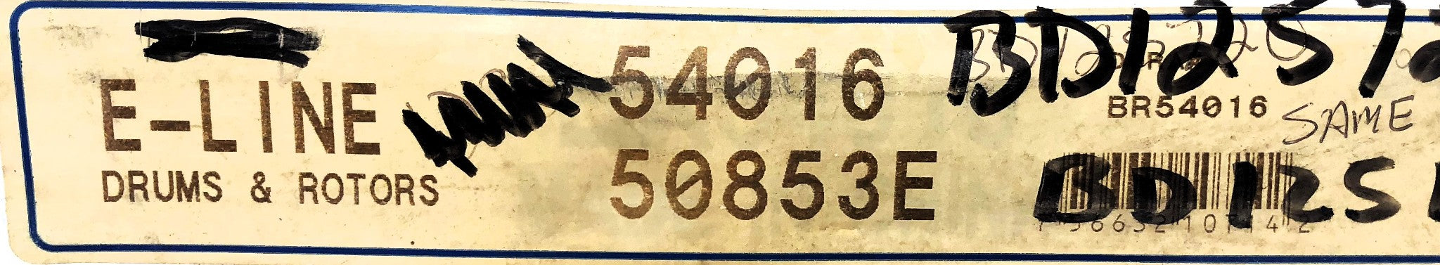 E-Line Front Brake Rotor BR54016 (54010) NOS