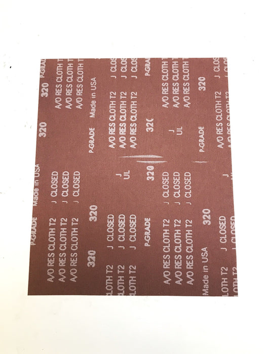 Norton K225-P320 Metallite 9" x 11" Abrasive Sheets, Box of 43, 26332 NOS