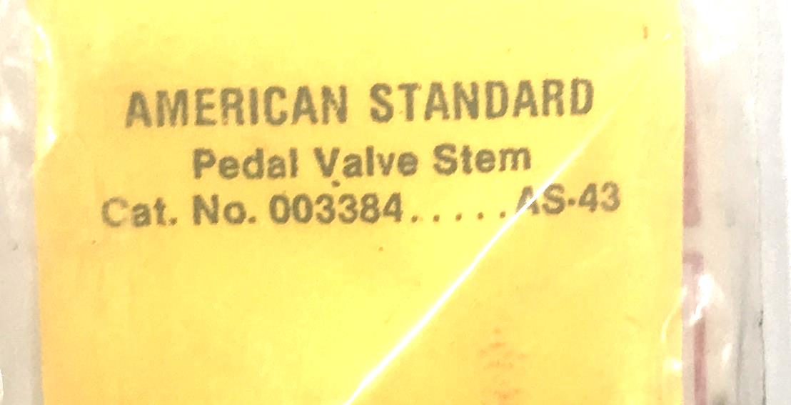 Sexauer/American Standard Pedal Valve Stem 003384 (65183-07) [Lot of 2] NOS