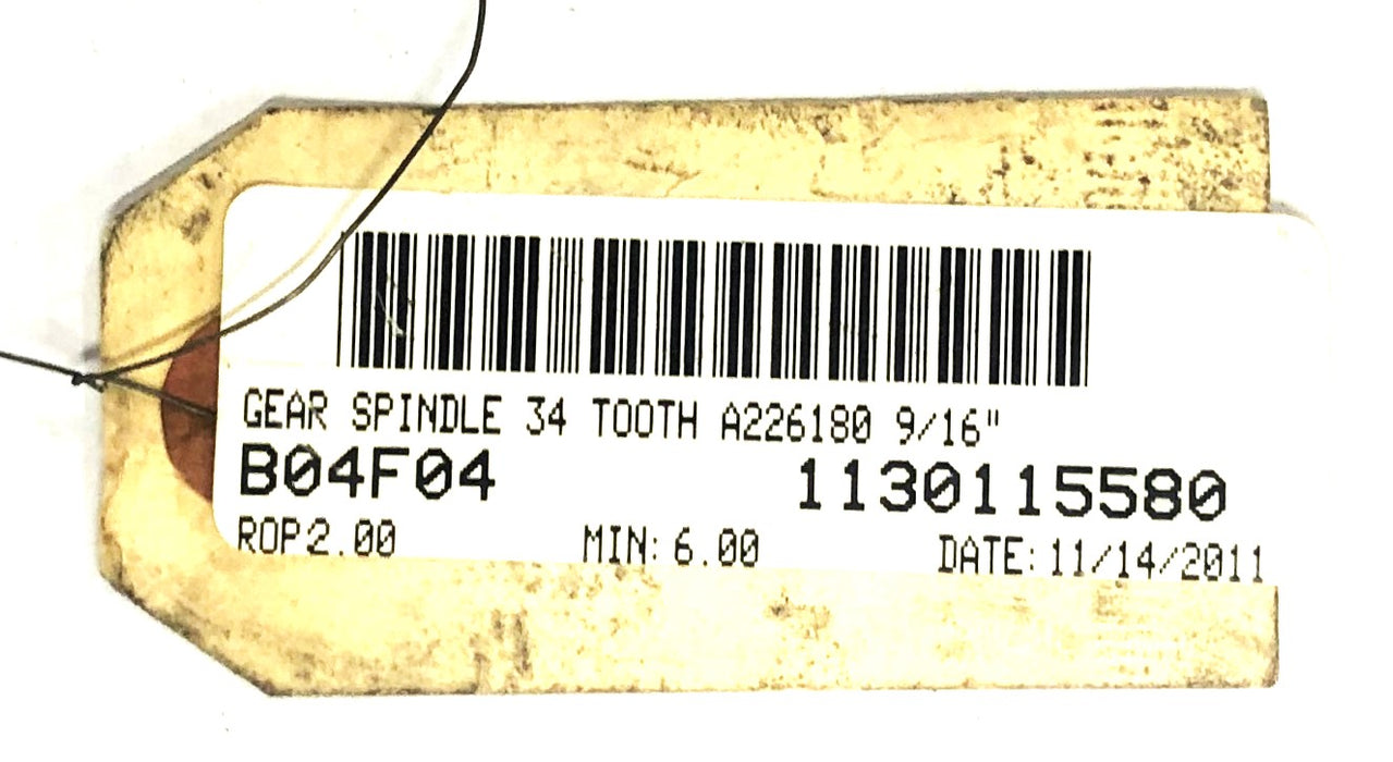 Unbranded 43B 1 RA-6 34 Tooth Spindle Drive Gear A226180 USED