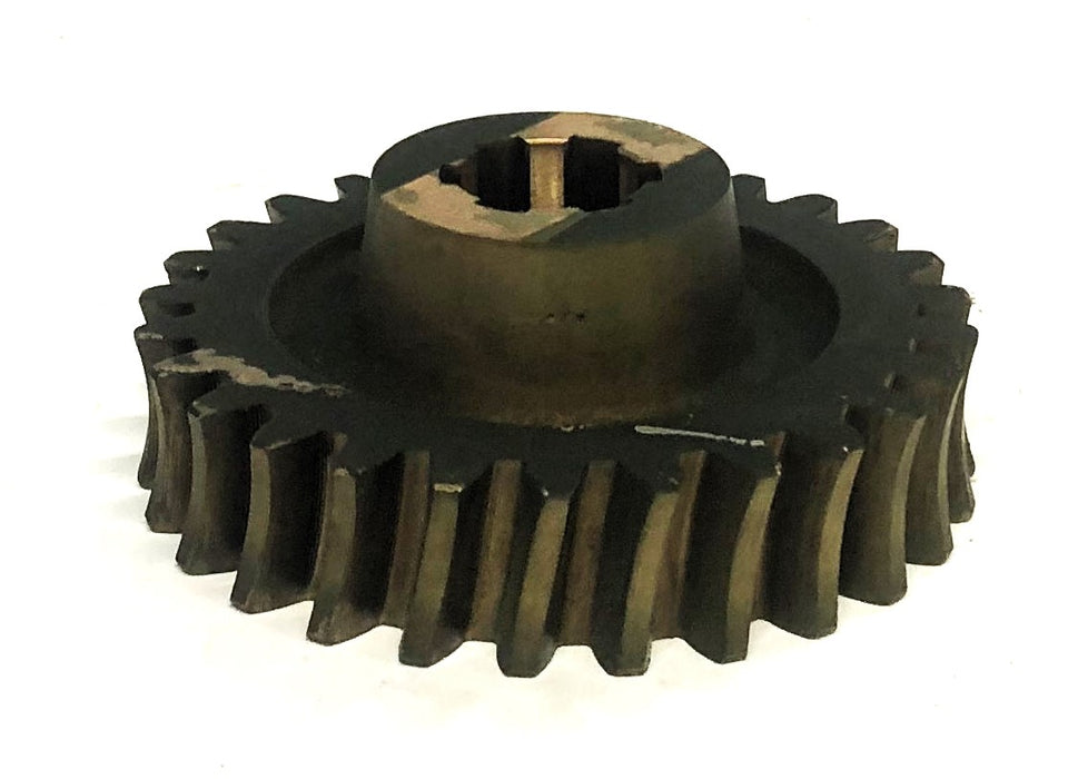 Unbranded 2.07X4.66 Inch OD 1.06X1.25 Inch ID 27 Tooth Worm Gear 201765-FG NOS