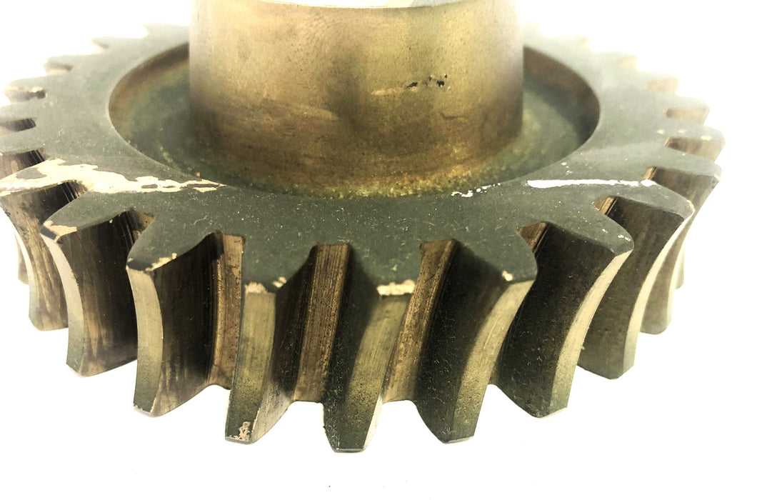 Unbranded 2.07X4.66 Inch OD 1.06X1.25 Inch ID 27 Tooth Worm Gear 201765-FG NOS