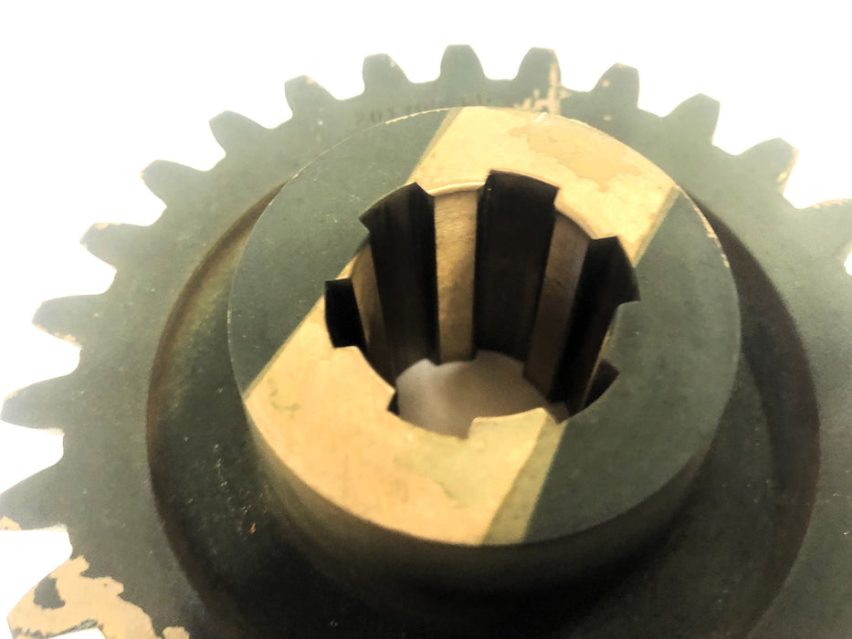 Unbranded 2.07X4.66 Inch OD 1.06X1.25 Inch ID 27 Tooth Worm Gear 201765-FG NOS