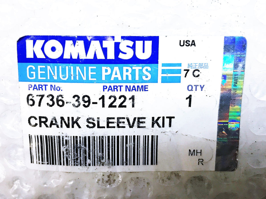 Komatsu OEM Crankshaft Sleeve Kit 6736-39-1221 NOS