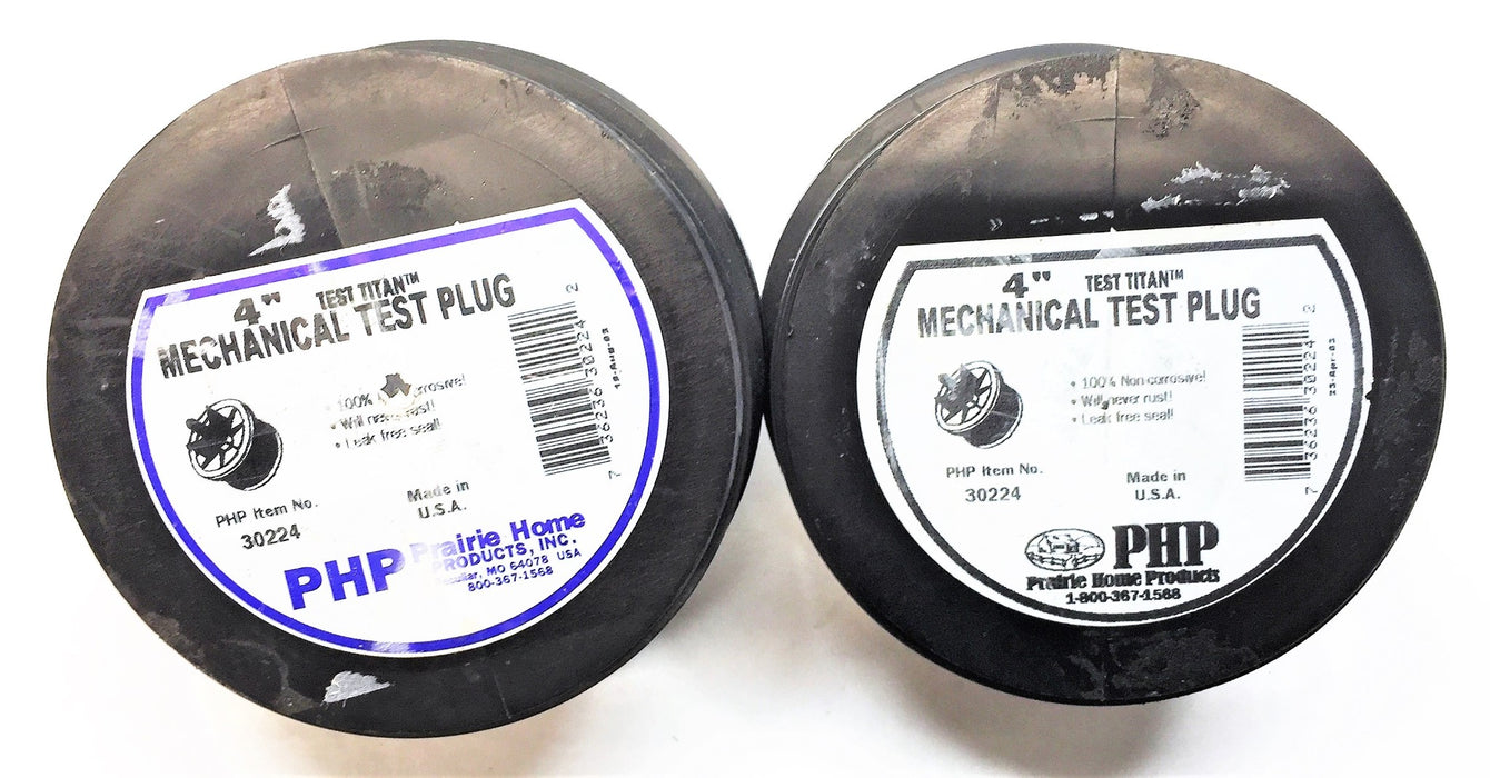 PHP Test Titan 4" Mechanical Test Plug 30224 [Lot of 2] NOS