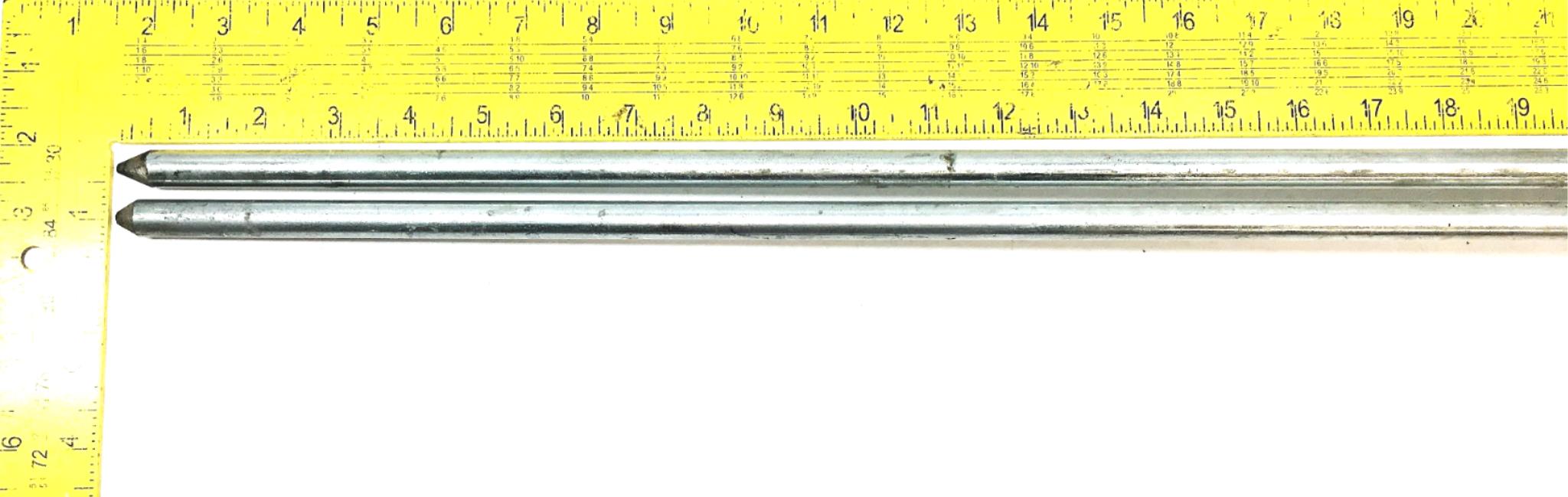 Unbranded 45 Inch Steel Push Rod [Lot of 2] NOS