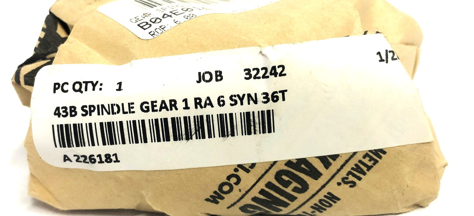 Unbranded 43B 1 RA-6 SYN 36 Tooth Spindle Drive Gear A226181 NOS