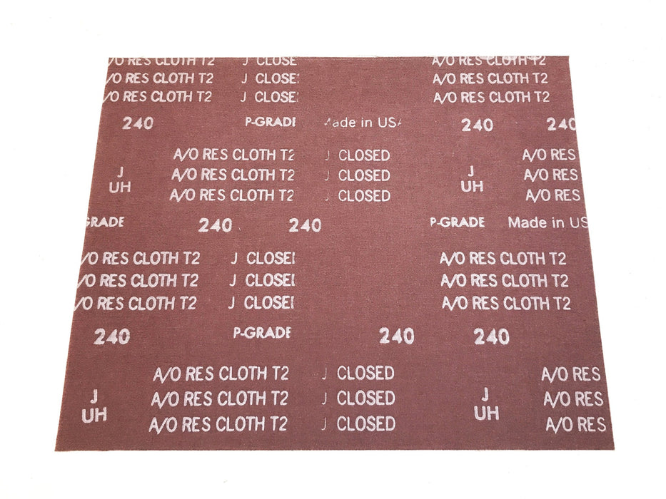 Norton K225-P240 Metallite 9" x 11" Abrasive Sheets, Box of 37, 26334 NOS