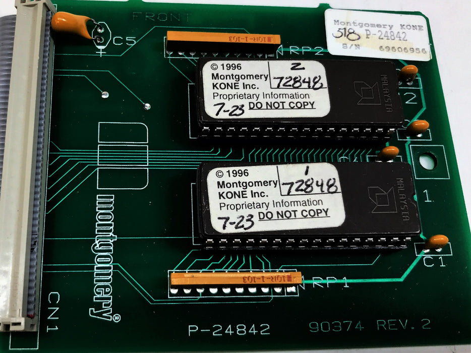 Montgomery MIPROM II 80286 CPU Memory Board P-24842 USED