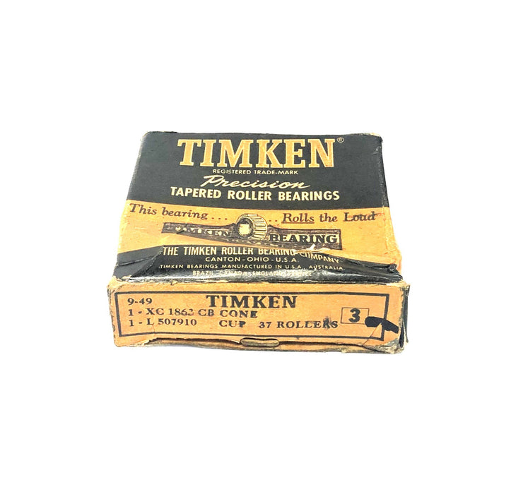 Timken Tapered Roller Bearing With Shield XC1863CB/L507910 NOS
