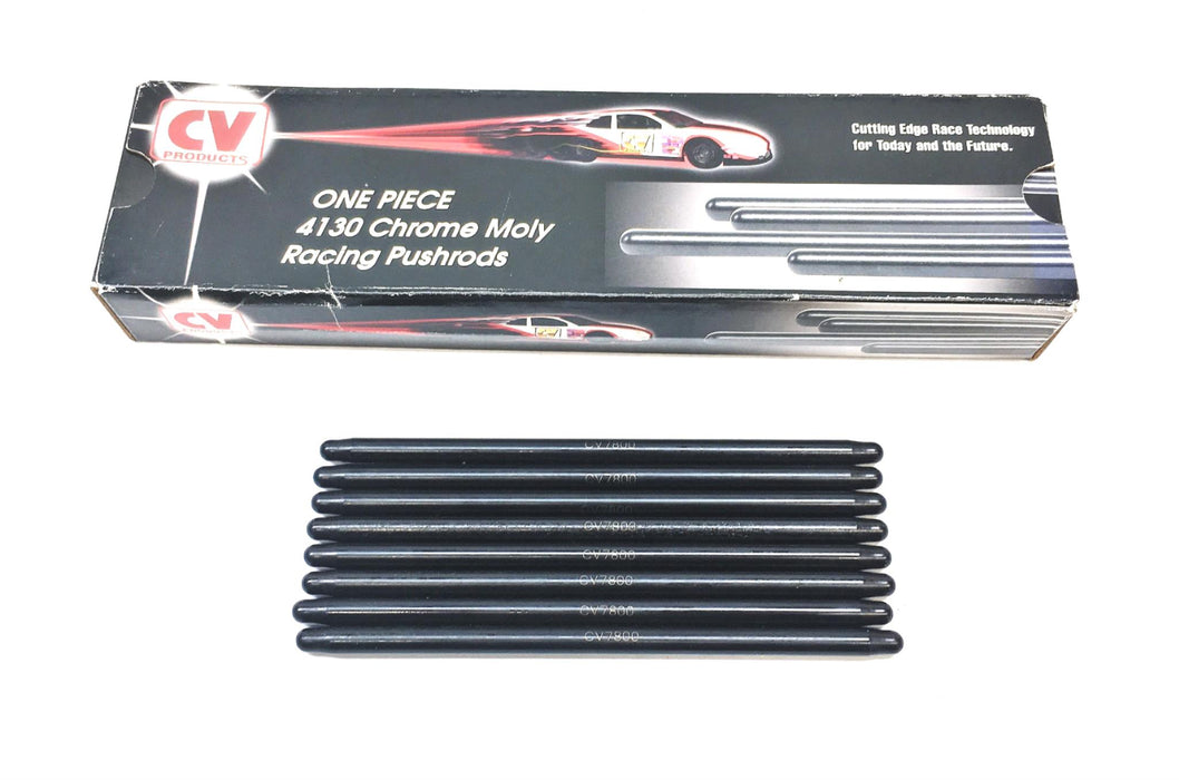 CV Products One Piece 4130 Chrome Moly Racing Push Rods CV-7800 [Lot of 8] NOS