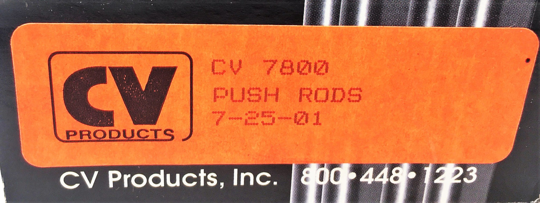 CV Products One Piece 4130 Chrome Moly Racing Push Rods CV-7800 [Lot of 8] NOS
