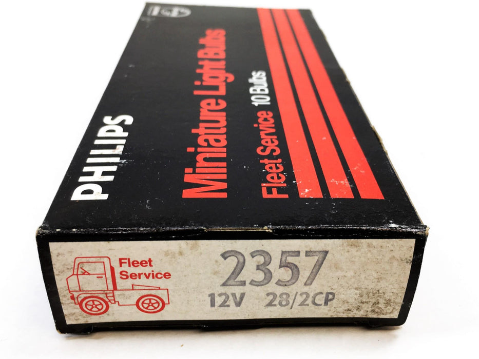 Philips 10 Piece Miniature 12 Volt Lamp Set 2357 NOS