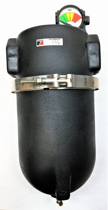 ROSS High-Capacity Series Coalescing Filter Manual Drain 5032B8018 NOS