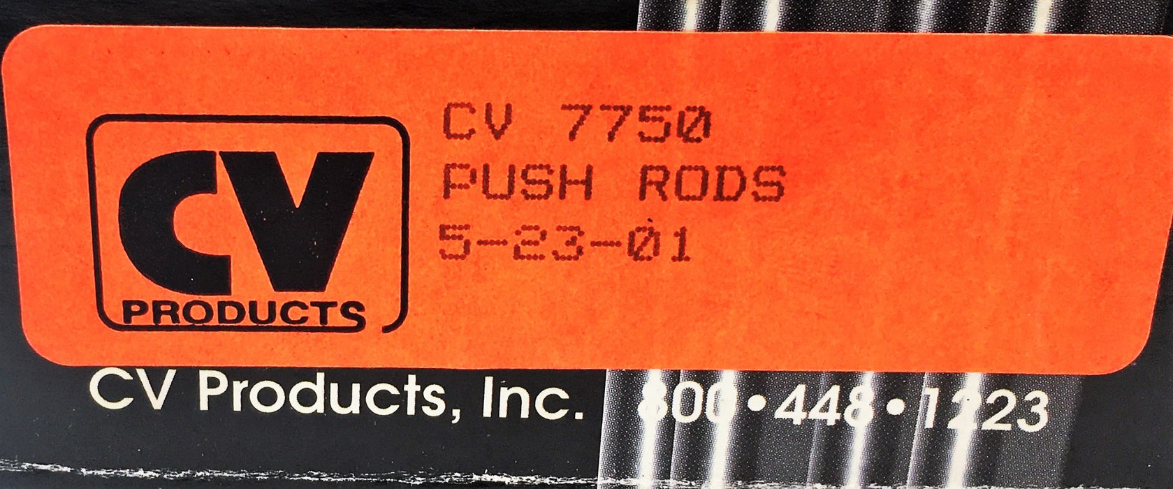 CV Products One Piece 4130 Chrome Moly Racing Push Rods CV-7750 [Lot of 8] NOS