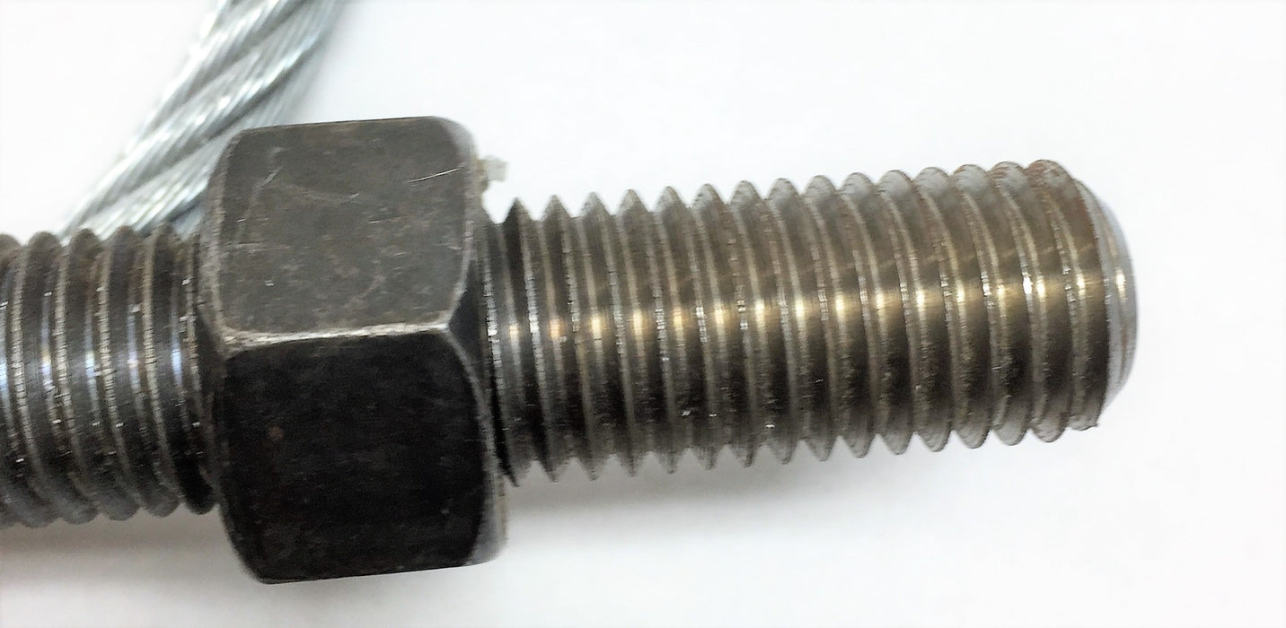 UNBRANDED 5'x3.5" Steel Rope with 1/2" Eyelet and 5/8"Threaded Bolt 65529TU NOS