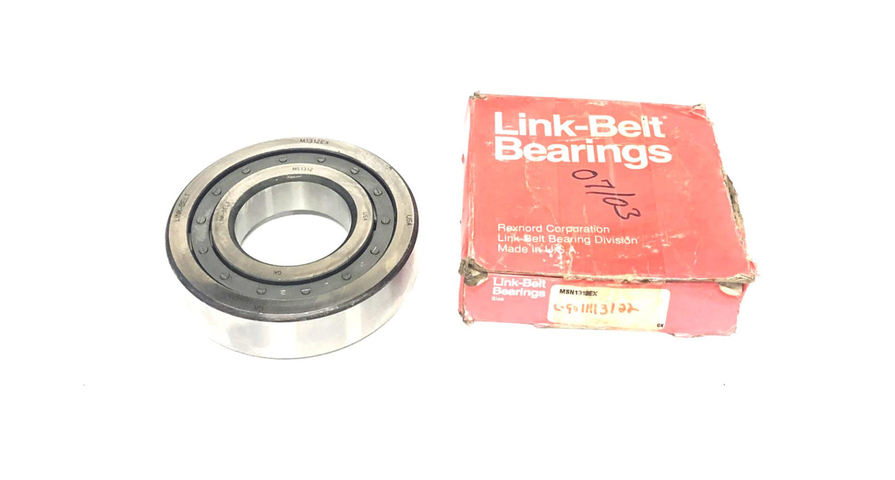 Link-Belt Cylindrical Roller Bearing with Dust Shield MSN1312EX (M1312EX/MS1312)