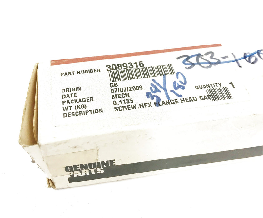 Cummins OEM Hex Flange Head Cap Screw 3089316 NOS