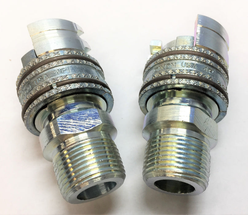 DIXON 1/2" Steel Coupler w/ Locking Sleeve PML-12 [Lot of 2] NOS