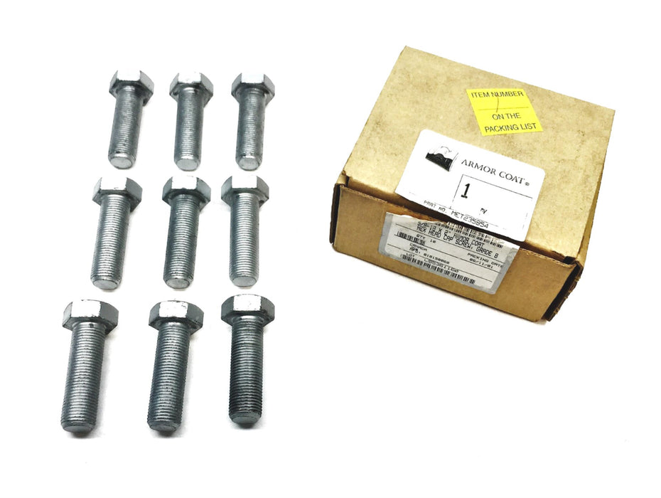 Armor Coat Grade 8 5/8-18X2 Inch Hex Head Cap Screw MET235854 [Lot of 9] NOS