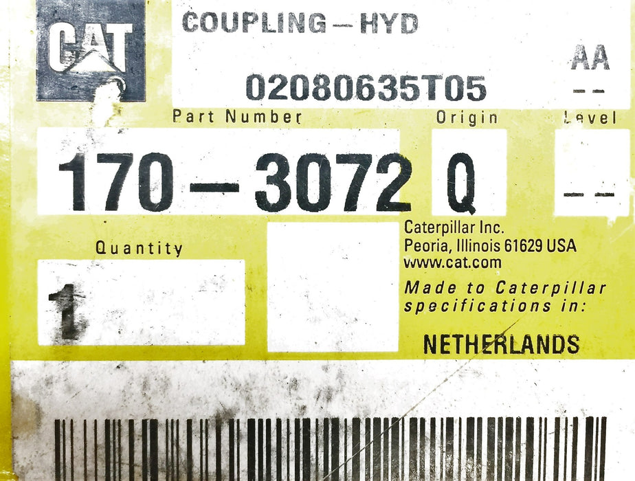 Caterpillar/CAT Hydraulic Coupling 170-3072 NOS