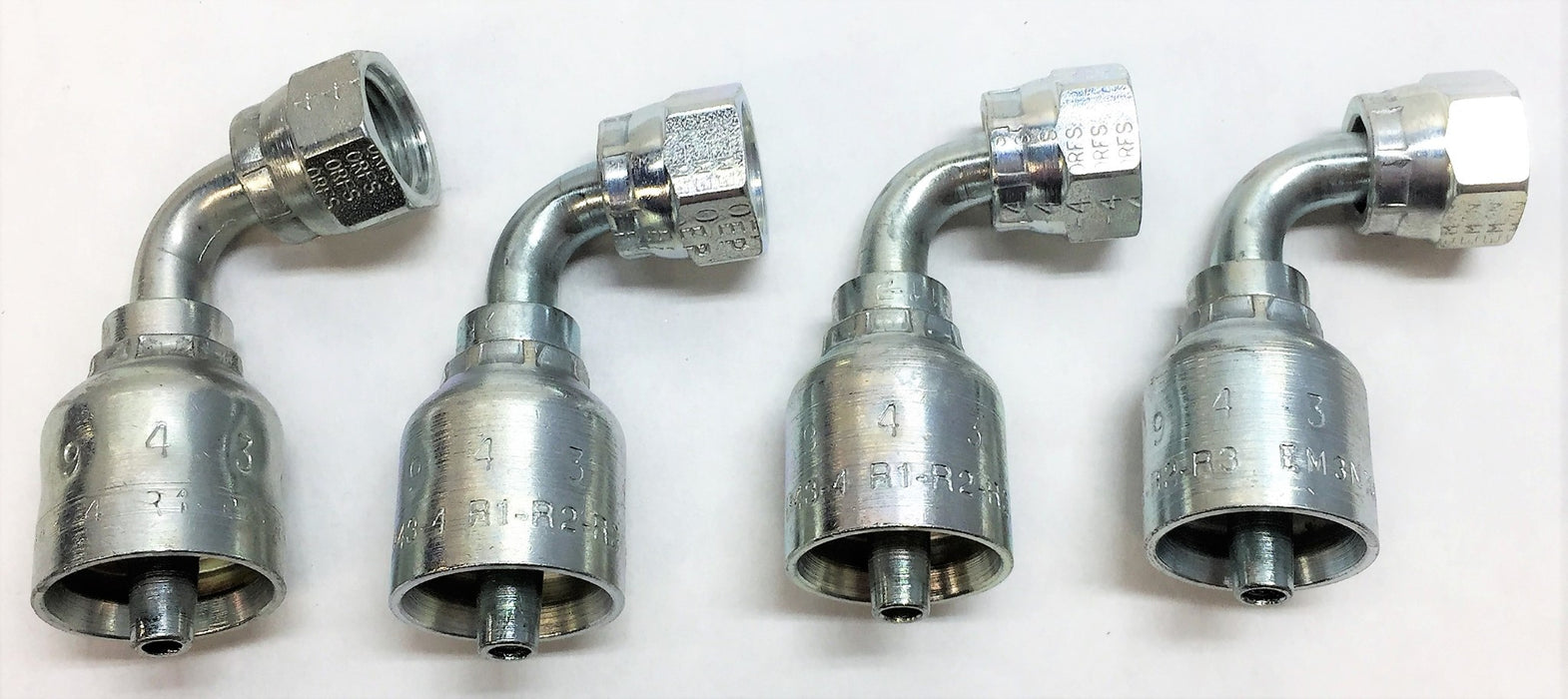 PARKER Hydraulic Hose Fitting 1J943-4-4 [Lot of 4] NOS