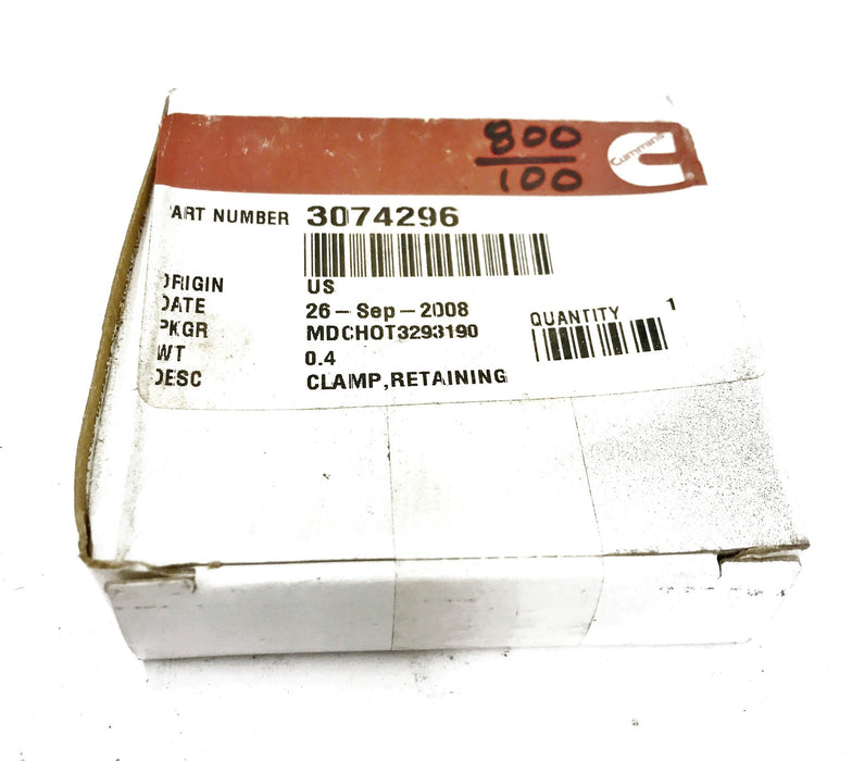Cummins OEM Retaining Clamp 3074296 NOS
