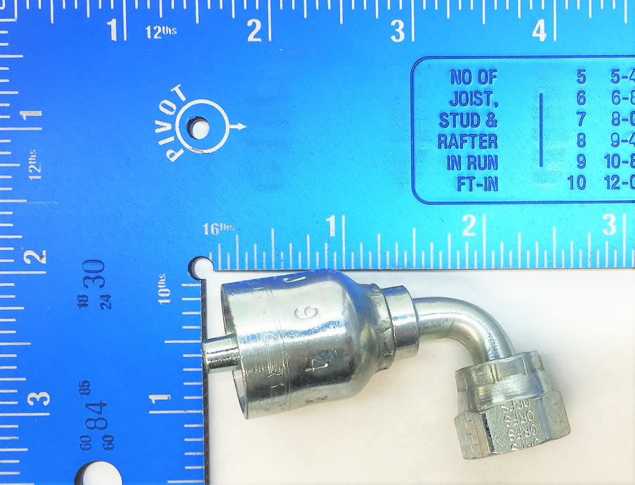 PARKER Hydraulic Hose Fitting 1J943-4-4 [Lot of 4] NOS