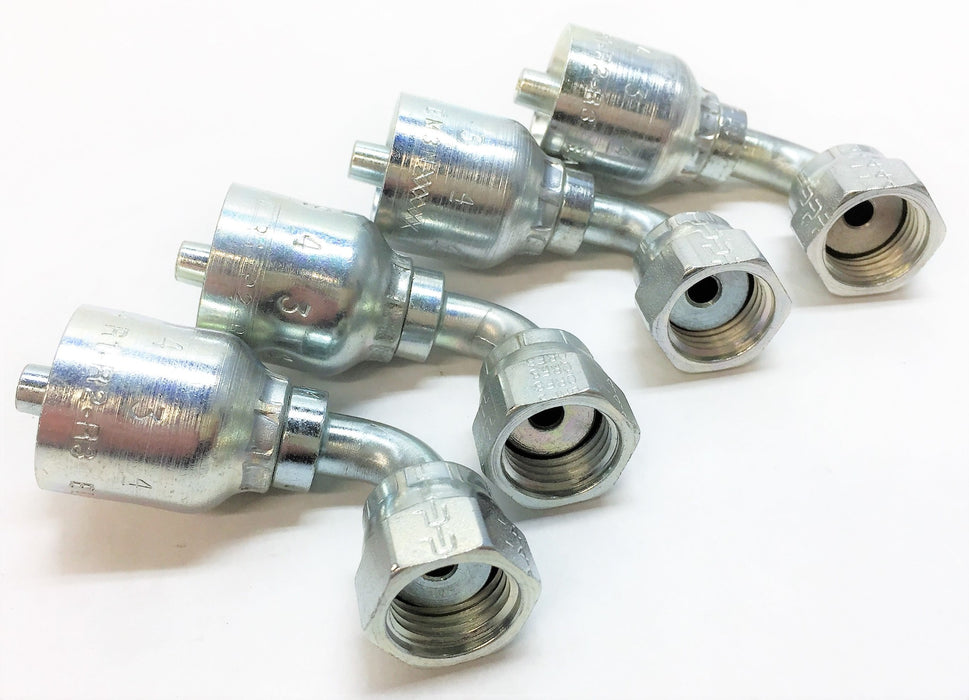 PARKER Hydraulic Hose Fitting 1J943-4-4 [Lot of 4] NOS