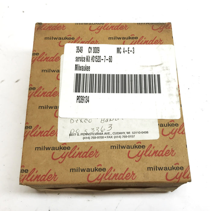 Milwaukee Cylinder Service/Seal Kit 01520-7-60 NOS