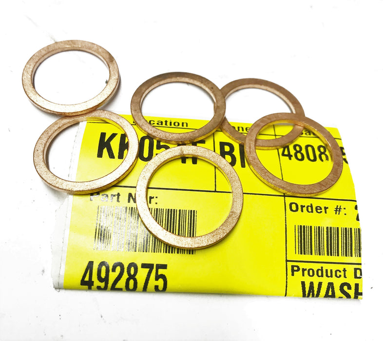 Waukesha OEM Copper Washer 492875 [Lot of 6] NOS