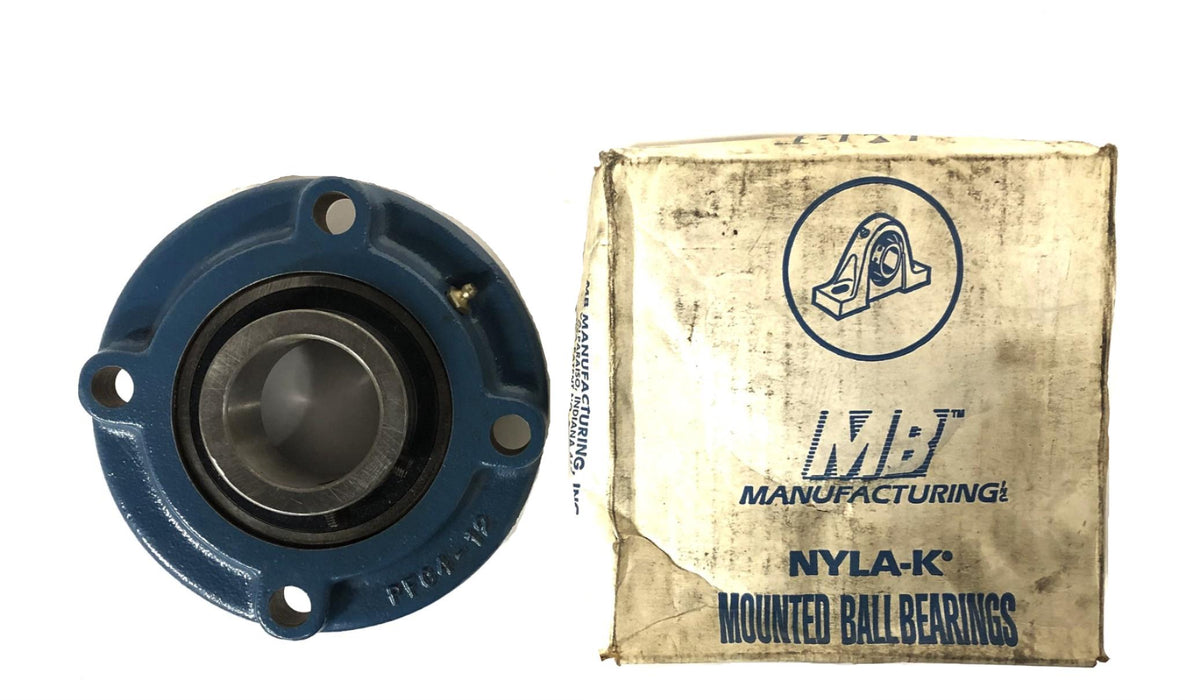 MB Manufacturing Mounted Ball Bearing PFC4 35 2-3/16 NOS