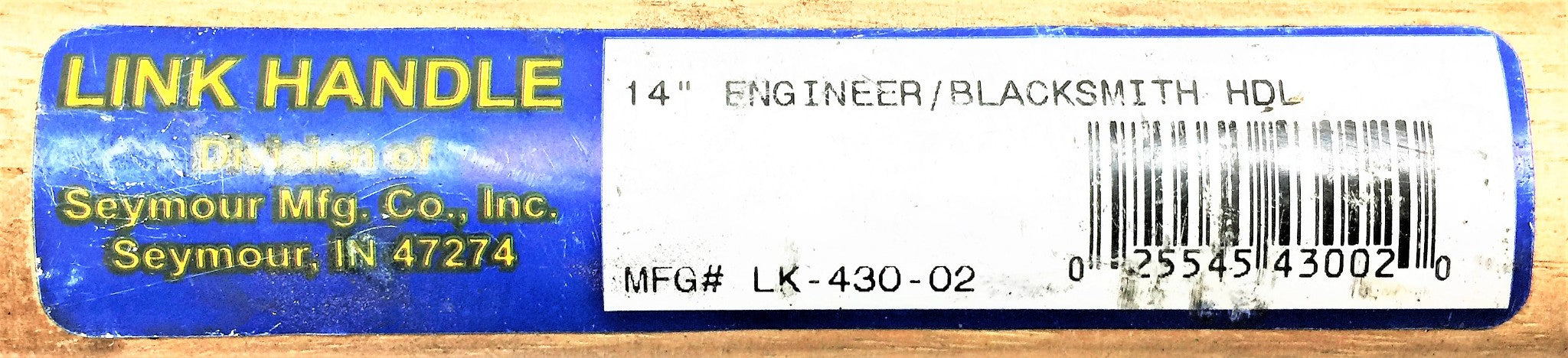 LINK HANDLE 14" Engineer/Blacksmith Handle LK-430-02 [Lot of 3] NOS