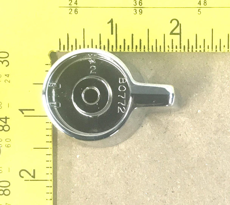 Sterling Chrome Lavatory Faucet Handle With Indexes *Small Crack* STEA1926 NOS