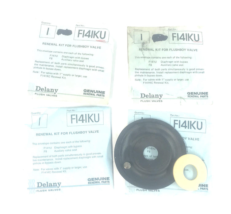 Delany Flushboy Valve Renewal Kit F141KU [Lot of 4] NOS