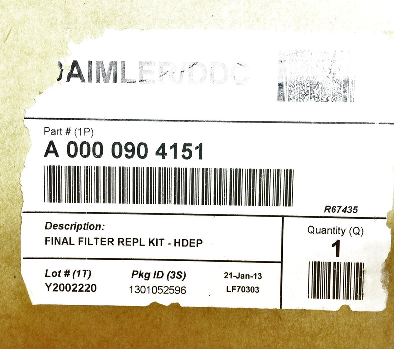 Daimler/DDC Final Filter A 000 090 4151 (A0000904151) OEM NOS