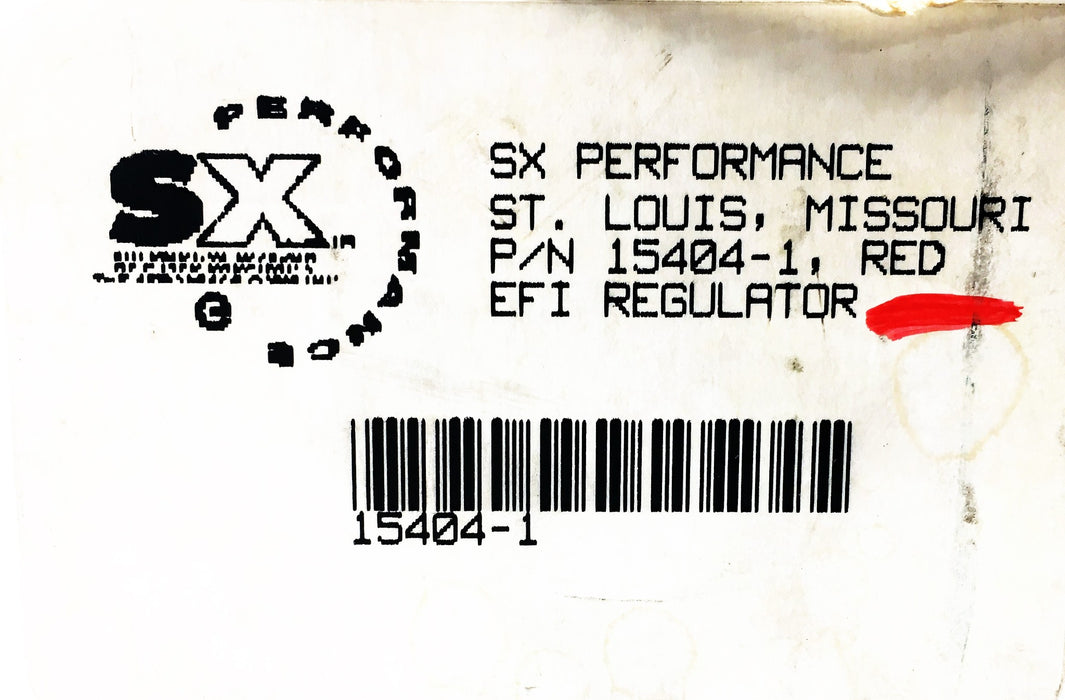 SX Performance Red EFI Fuel Regulator 15404-1 NOS