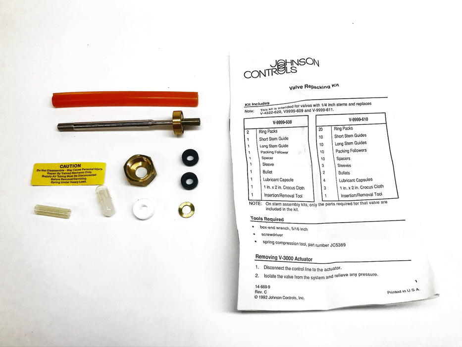 Johnson Controls Stem and Plug Assembly V-3974-616 NOS