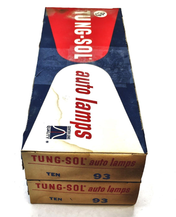 Tung-Sol 10 Piece 12 Volt Auto Lamp Set 93 [Lot of 2] NOS