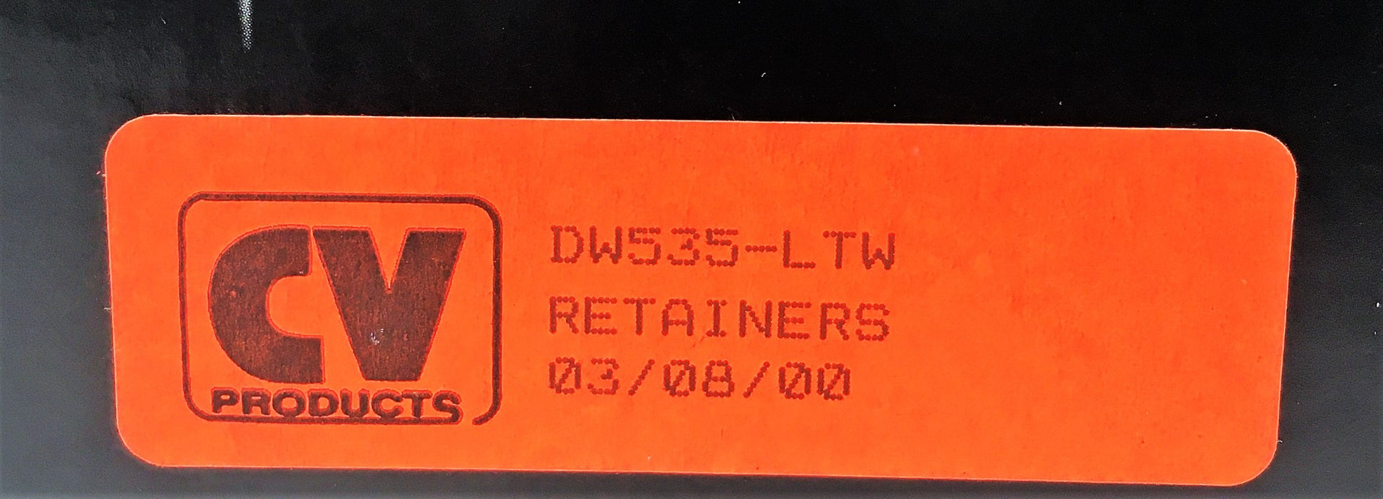 CV Products Box Of 16 Retainers DW535-LTW NOS