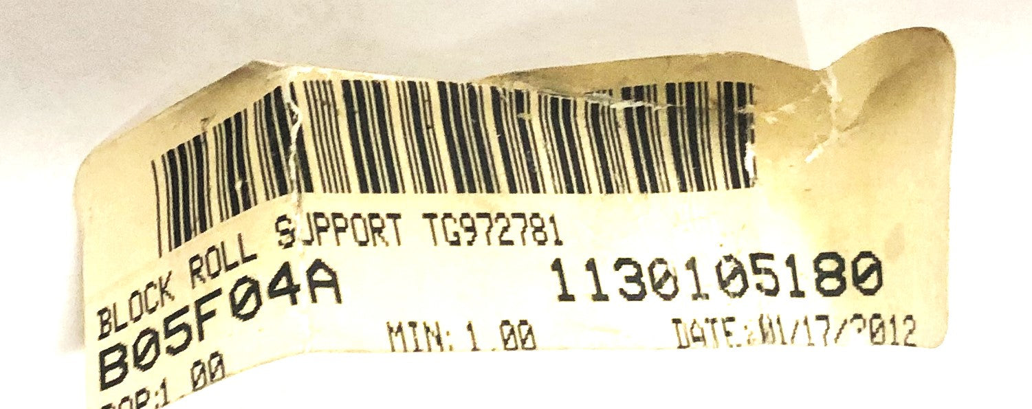 Unbranded 1.54X1.51X1.18X0.74 Inch Split Support Roll TG972781 USED