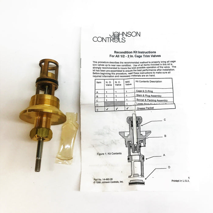 Johnson Controls Reconditioning Kit V-3974-6006 NOS