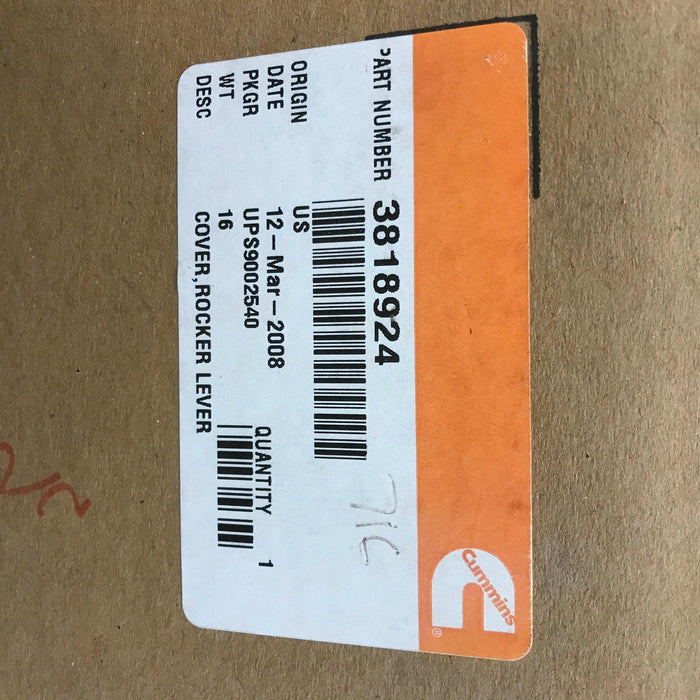 Cummins OEM Rocker Housing Assembly Cover 3818924 NOS
